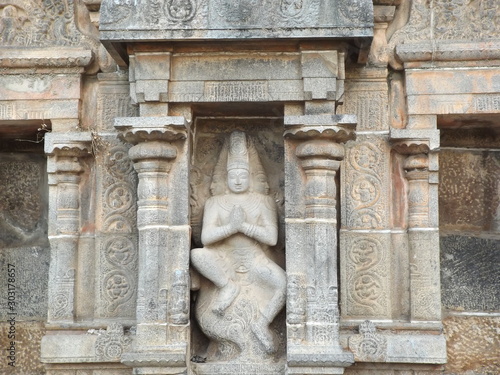 Artistic sculpture of Tamilnadu Temple