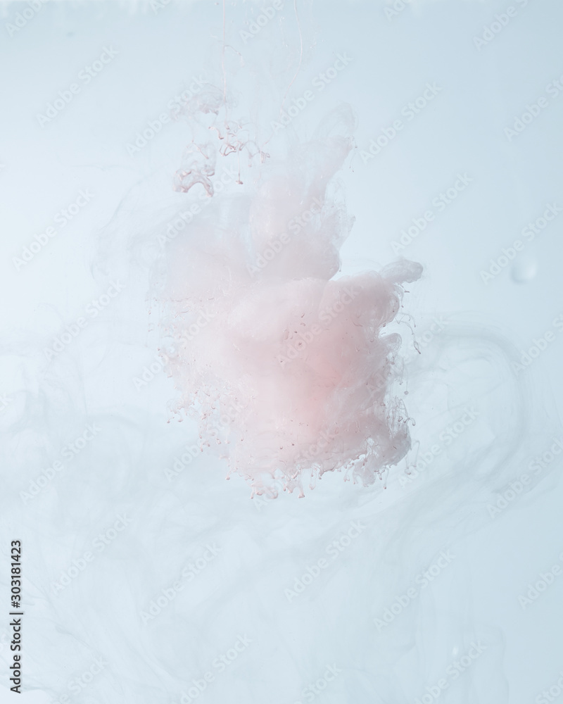 Fototapeta premium Colors dropped into liquid and photographed while in motion. .