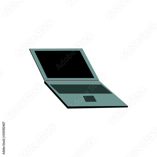laptop vector, icon or symbol.