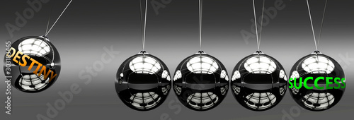 Φωτογραφία Destiny and success - the idea that Destiny helps to achieve success and happine