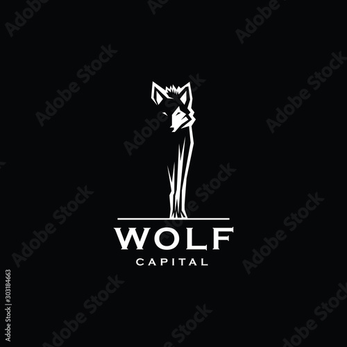 wolf vector logo design inspiration
