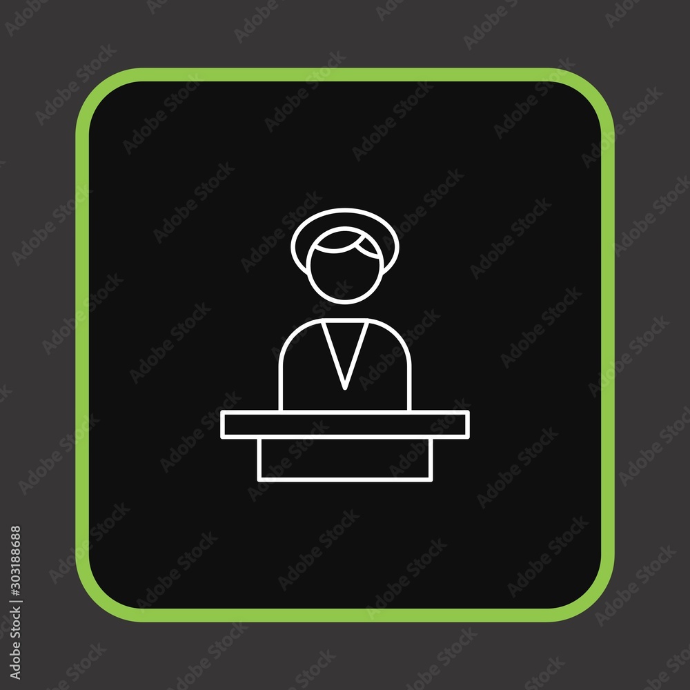 Spa Receptionist icon for your project Spa Receptionist icon for your project