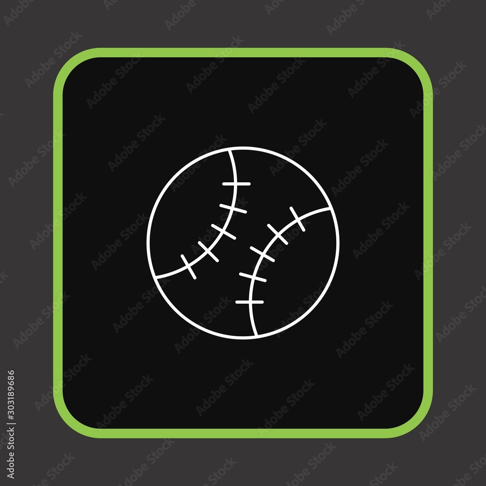 Baseball icon for your project Baseball icon for your project