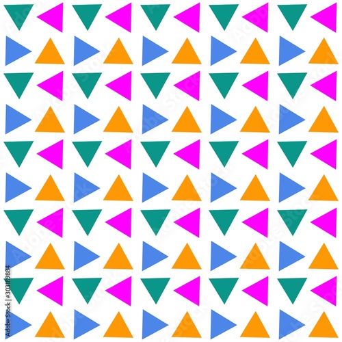 Free Download Seamless geometric pattern. Abstract triangle background Vector illustration - GFXLoad