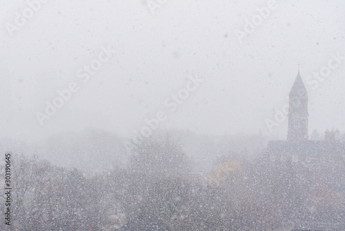 Εκτύπωση καμβά Winter snow storm in Toronto