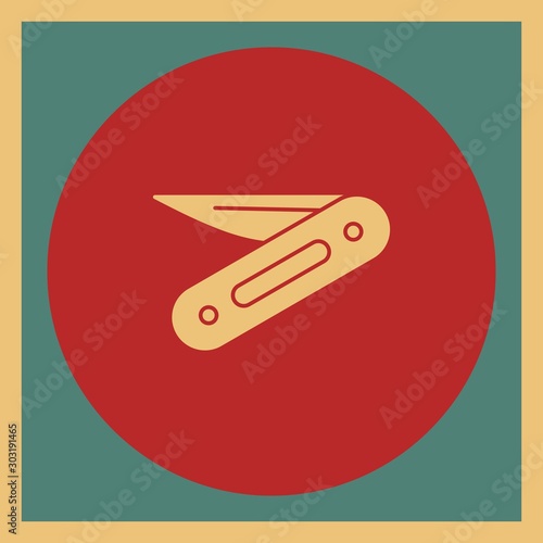 Penknife icon for your project