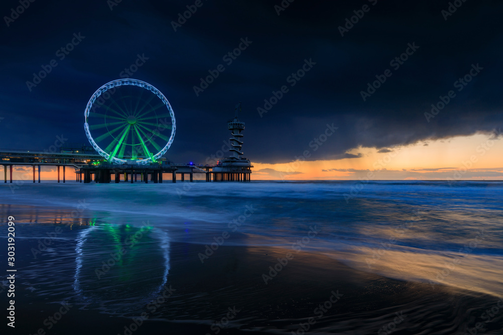 ferris wheel on the Pier at Scheveningen