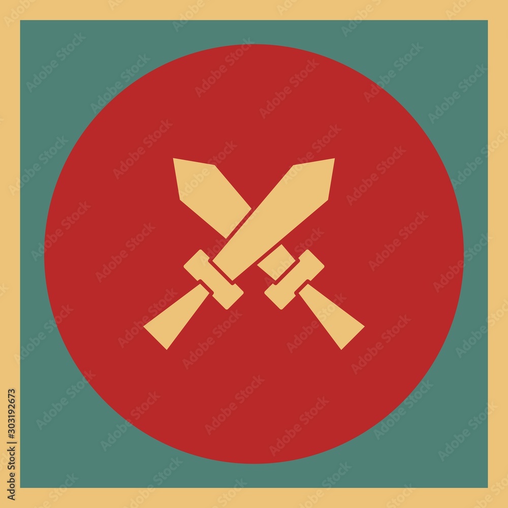 Obraz premium Pirate Sword icon for your project