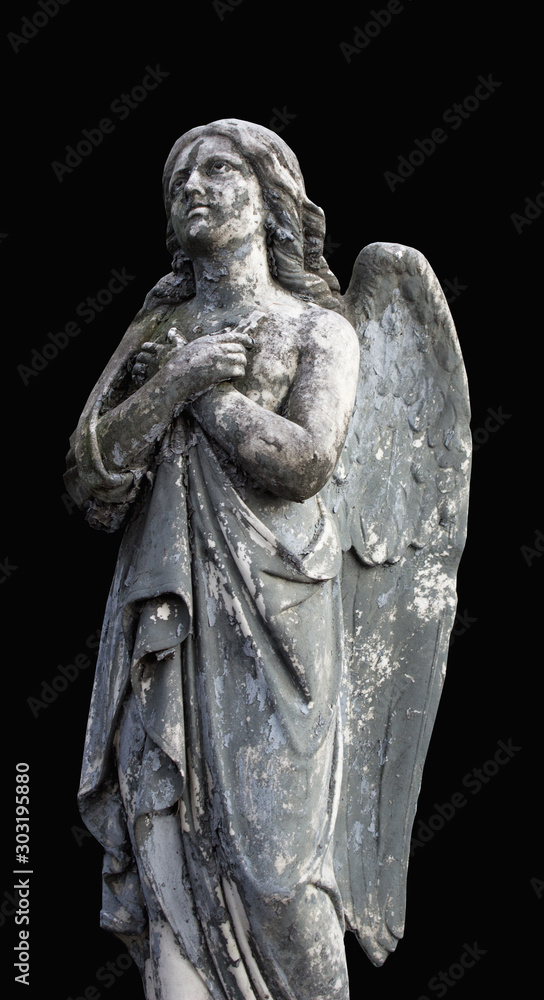 An angel prays to the Lord God