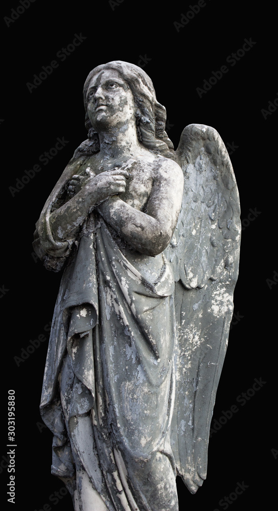 Fototapeta premium An angel prays to the Lord God