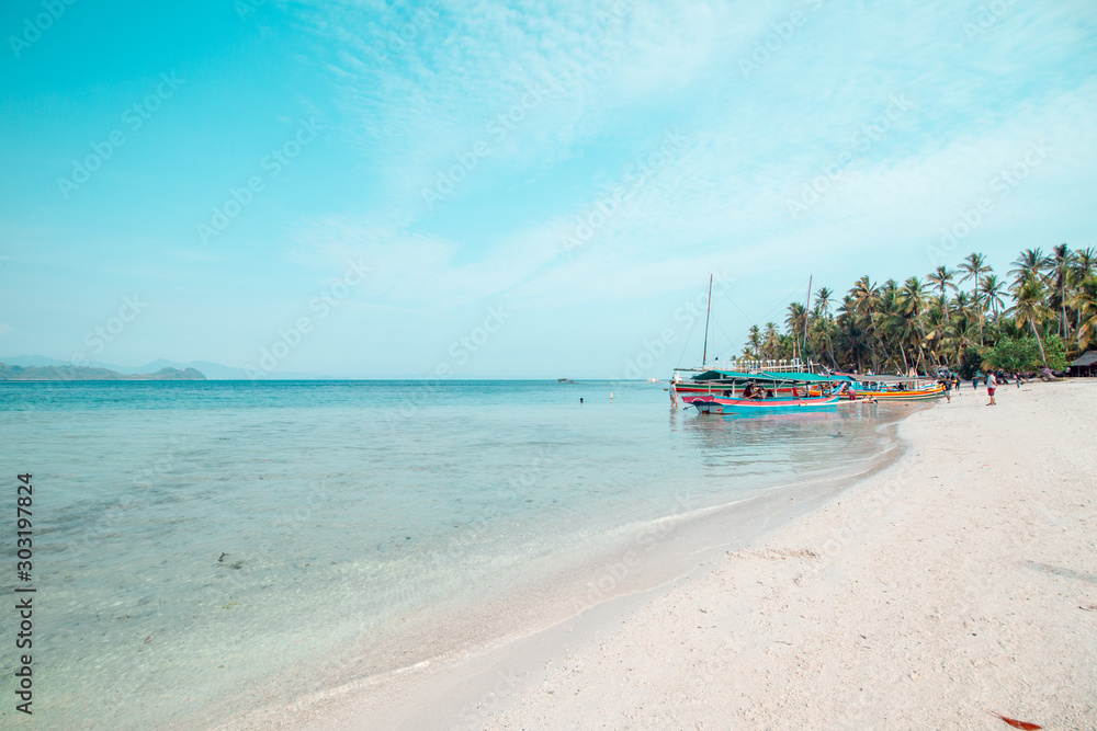 Mahitam Island is a small island located in Lampung, Indonesia, with just 5 minutes ride with small boat