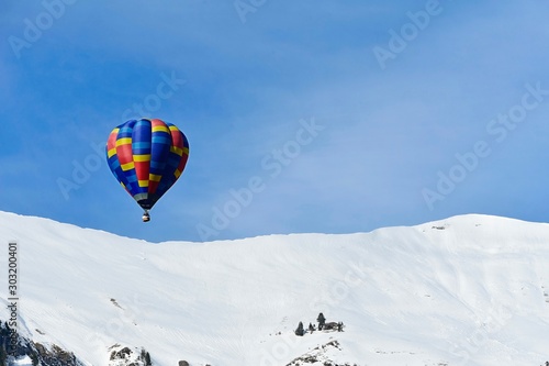 hot air balloon flying in the sky