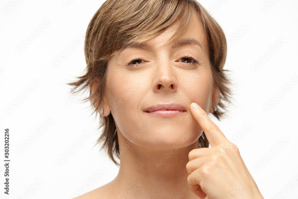 Portrait of beautiful woman in her 50s Portrait of beautiful woman in her 50s