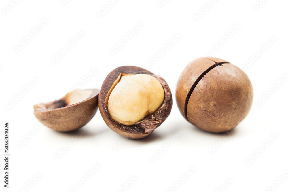 Raw not peeled whole macadamia nuts with shelled kernels Raw not peeled whole macadamia nuts with shelled kernels