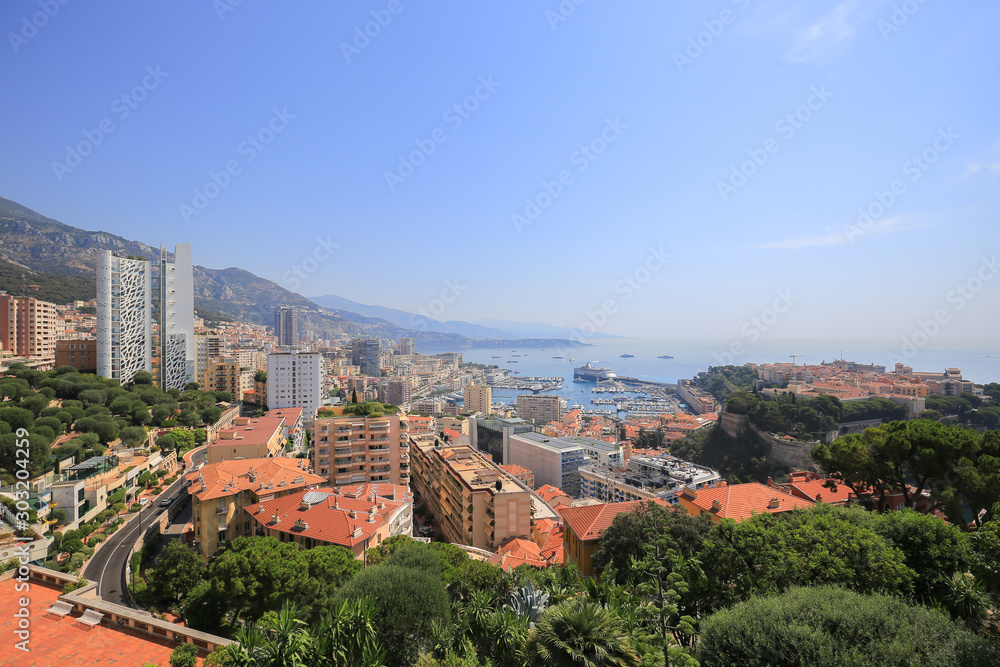 General view of Principality of Monaco