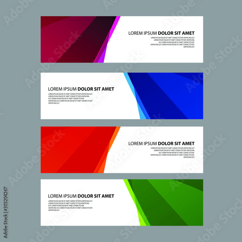 Vector Abstract design banner web template © Nondeh