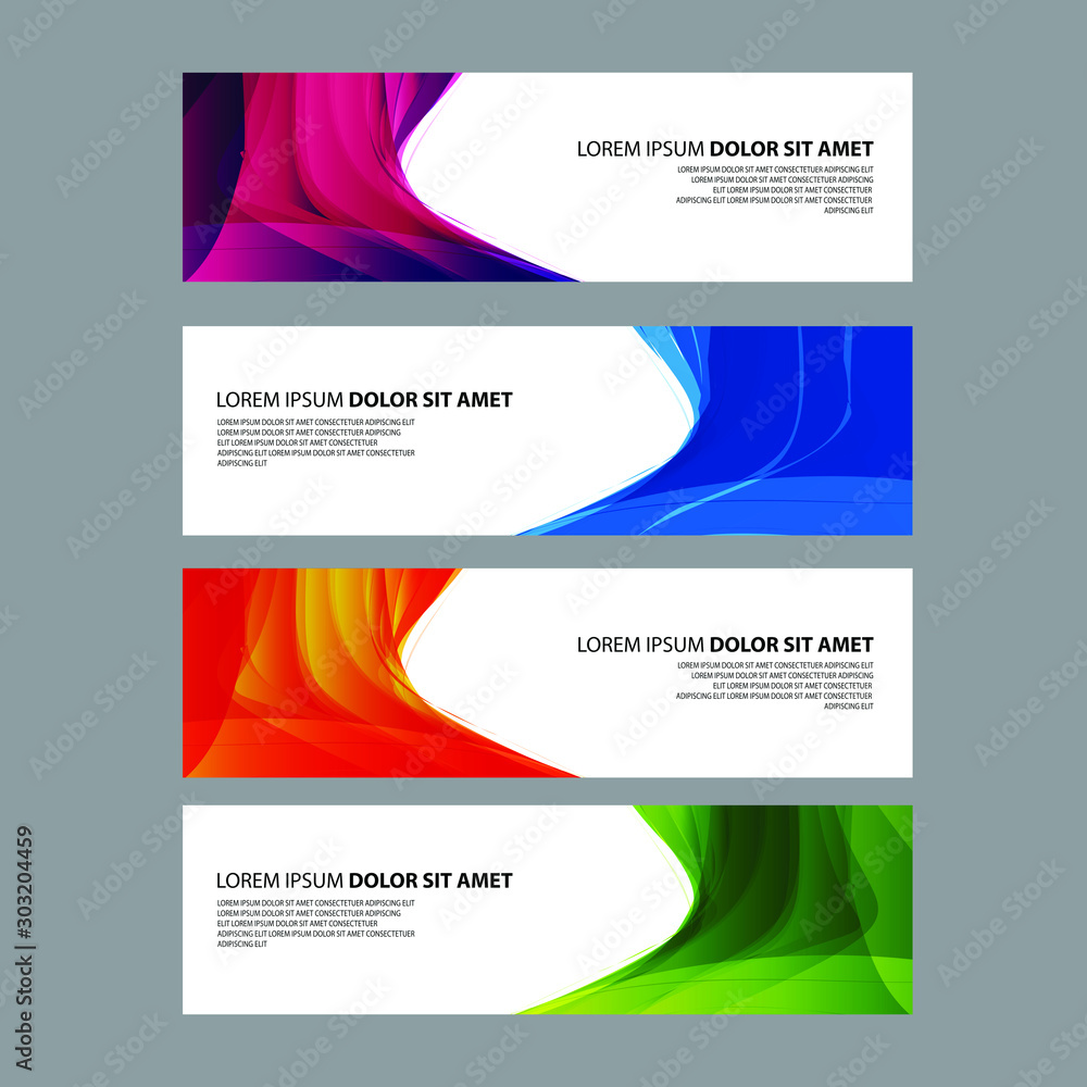 Fototapeta premium Vector Abstract design banner web template