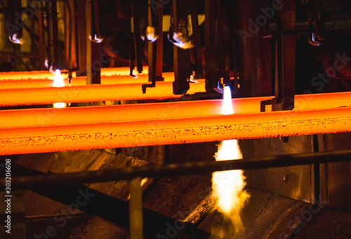 Foto Steel Billets at Torch Cutting