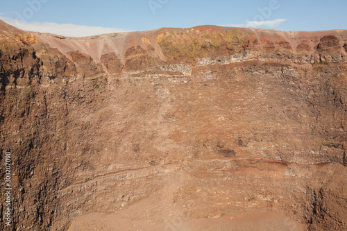 Rock formations of Vesuvio volcano at Naples, Italy