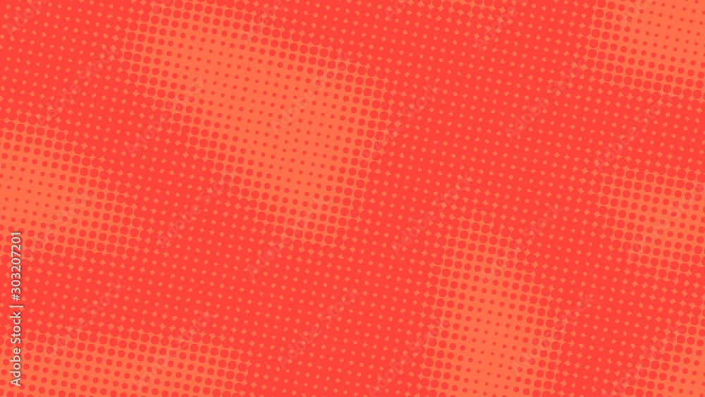 Red with orange retro comic pop art background with dots, cartoon halftone background vector illustration eps10 Red with orange retro comic pop art background with dots, cartoon halftone background vector illustration eps10