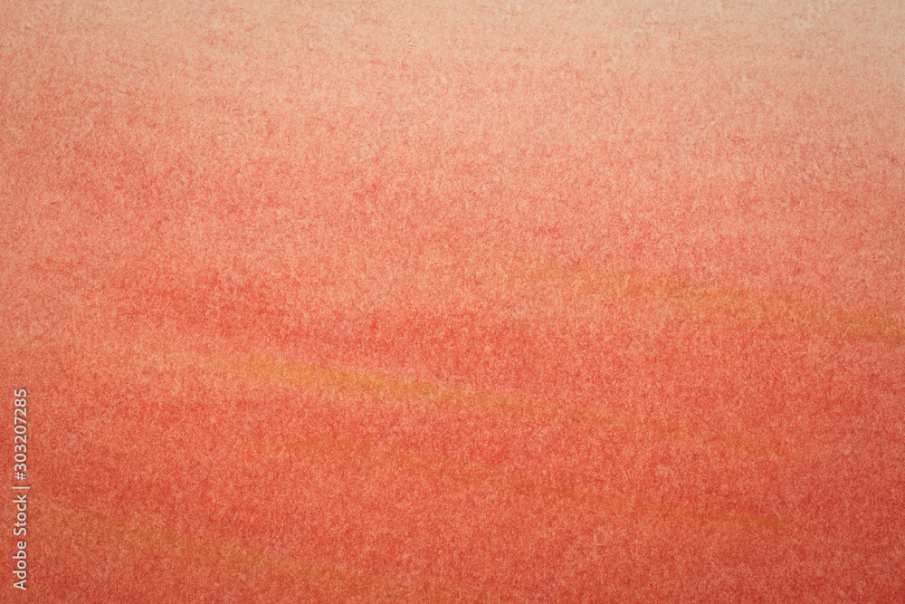Fototapeta premium red color pastel crayon on paper background texture