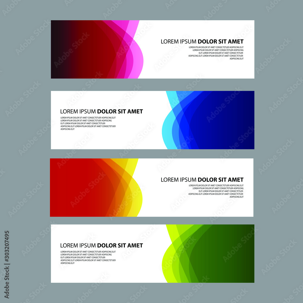 Vector Abstract design banner web template Vector Abstract design banner web template