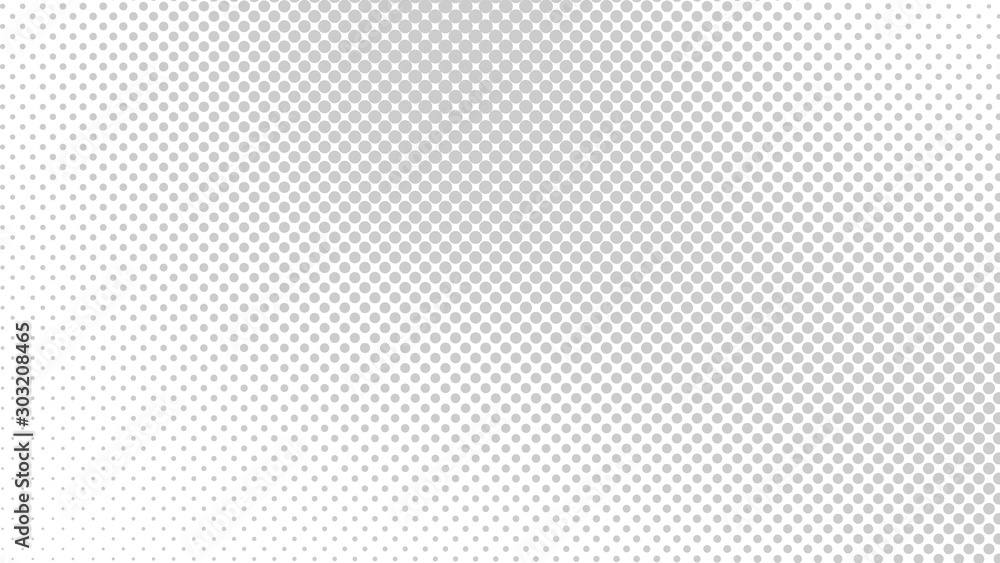 Monochrome grey and white pop art background in vitange comic style with halftone dots, vector illustration template for your design Monochrome grey and white pop art background in vitange comic style with halftone dots, vector illustration template for your design