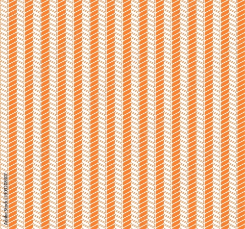 Abstract geometric orange leaves pattern