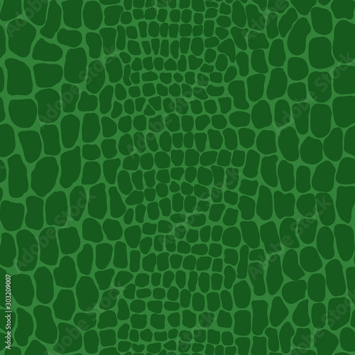 Vector illustration of seamless crocodile skin pattern. Animal print