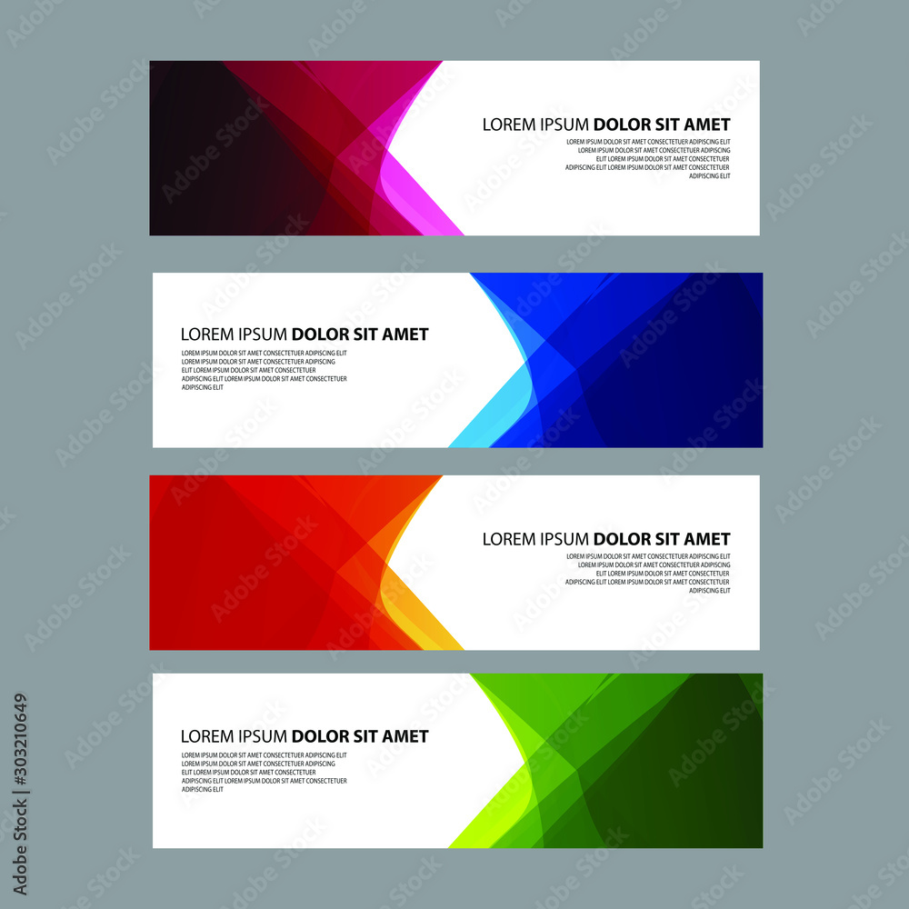 Vector Abstract design banner web template Vector Abstract design banner web template