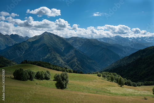 Zuruldi mountains - popular trek in Svaneti  Georgia. 