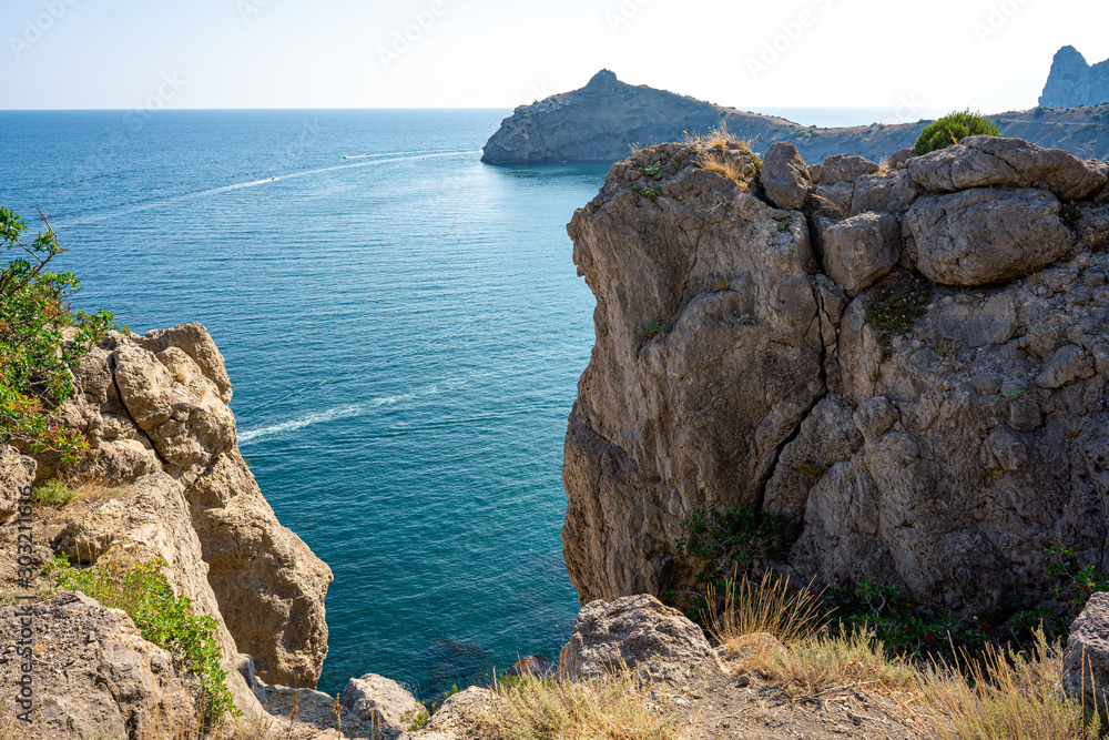 Fototapeta premium Road of Prince Galitzine in Novyi Svit of Crimea, Travel during Summer