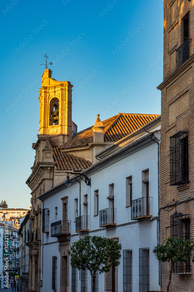 Curch in the town of Antequera Malaga, Andalusia Spain
