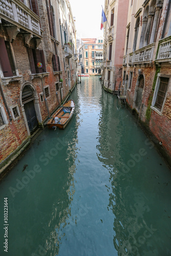 The colorful landscape of a historic city on the water. Venice, Italy © ironstuffy
