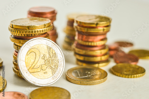 monete e centesimi di euro photo