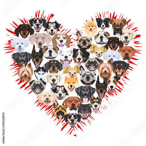 Illustration - Ein Herz für Hunde