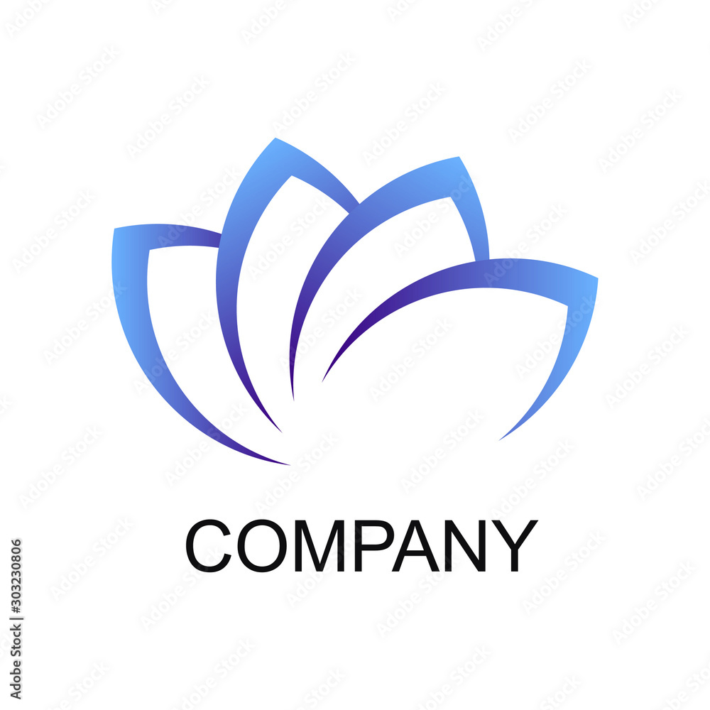 Obraz premium (Yoga Logo Design Template. Vector Illustration)