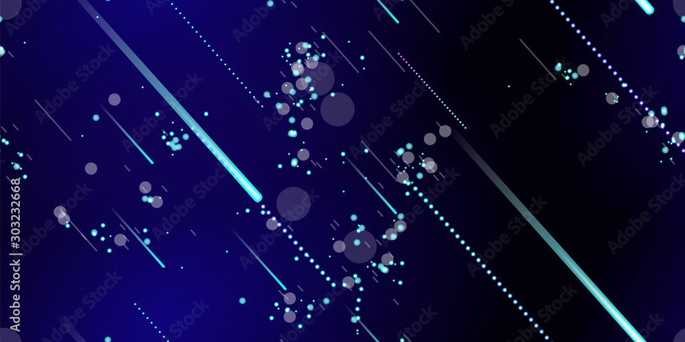Fototapeta premium Fast Effect. Motion Neon. Seamless Pattern. Glitch