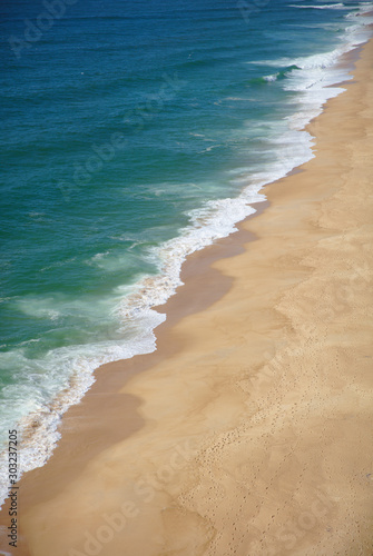 NB__8271 Water and sand Praia do Norte beach Nazare Portugal