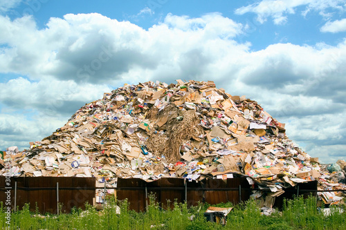 A pile of waste paper.