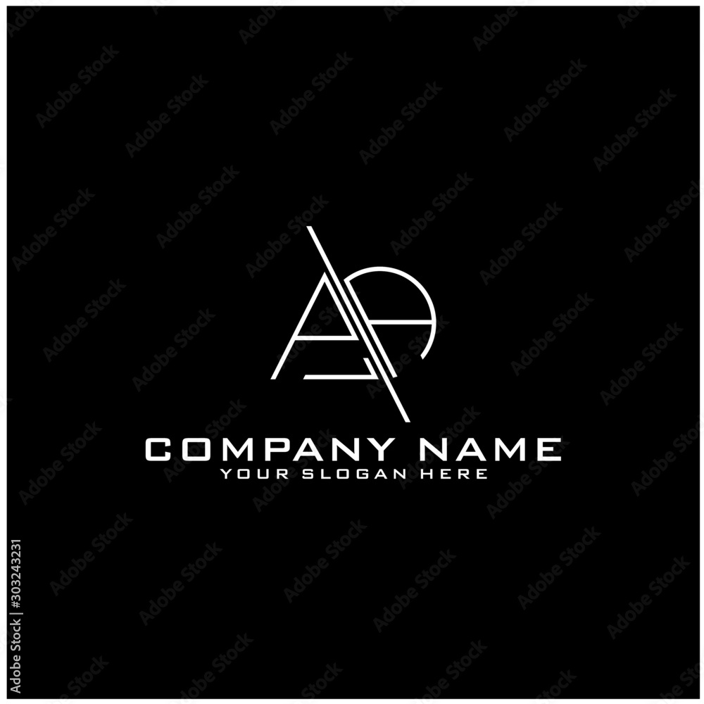 Letter PA logo icon design template elements Letter PA logo icon design template elements