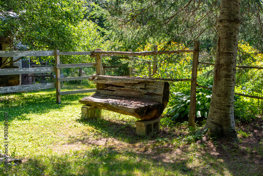 Rustic bench - country living