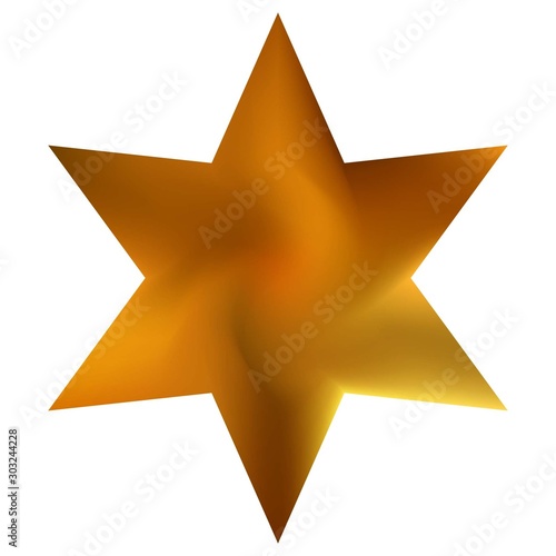 Smooth background in the form of hexagram.