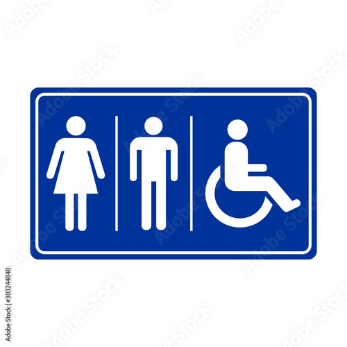 vector toilet sign symbol icon design