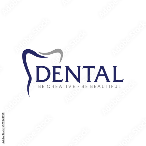 Dental Logo, Tooth dental logo, Dental Care Logo Inspiration Vector