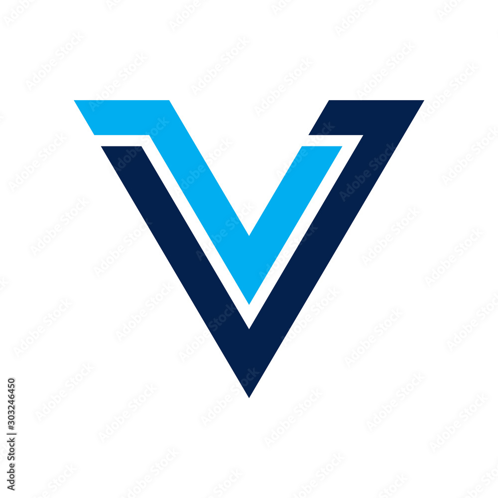 Initial JV or VV Logo template vector icon Initial JV or VV Logo template vector icon
