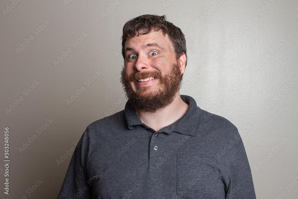 very happy man with a very big smile very happy man with a very big smile