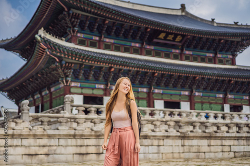 Photography Woman tourist in korea