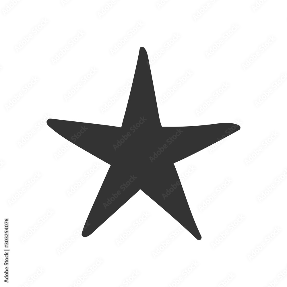 Star doodle, hand drawn icon illustration. Star doodle, hand drawn icon illustration.