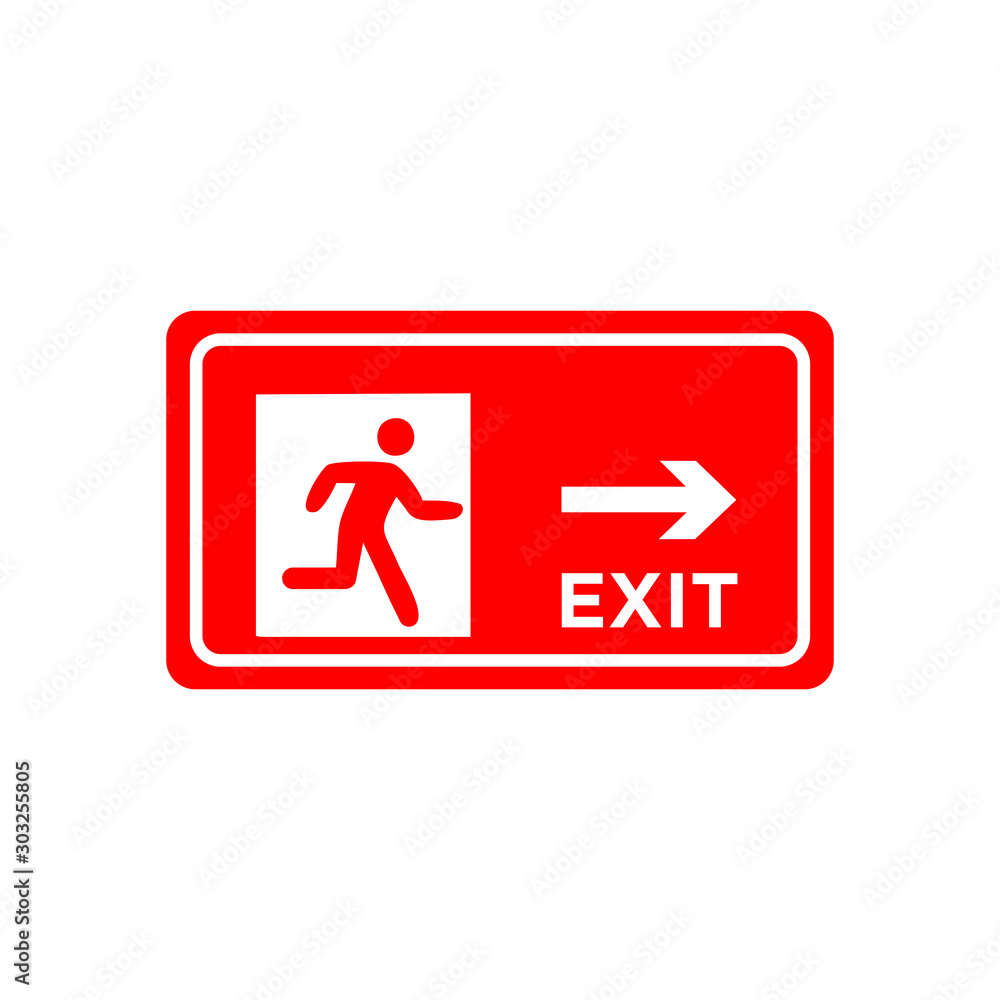 evacuations sign icon vector design symbol evacuations sign icon vector design symbol